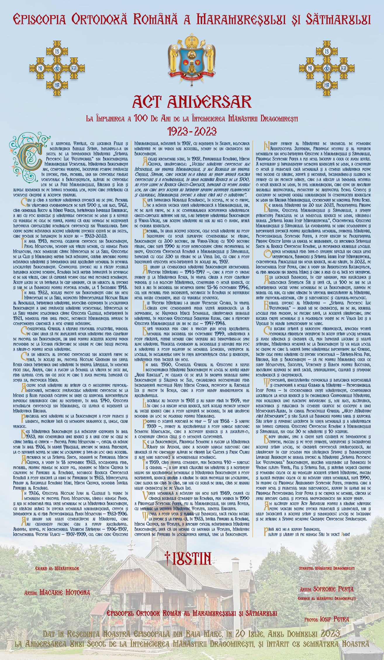 Hram 100 de ani Manastirea Sfantul Ilie Dragomiresti MM